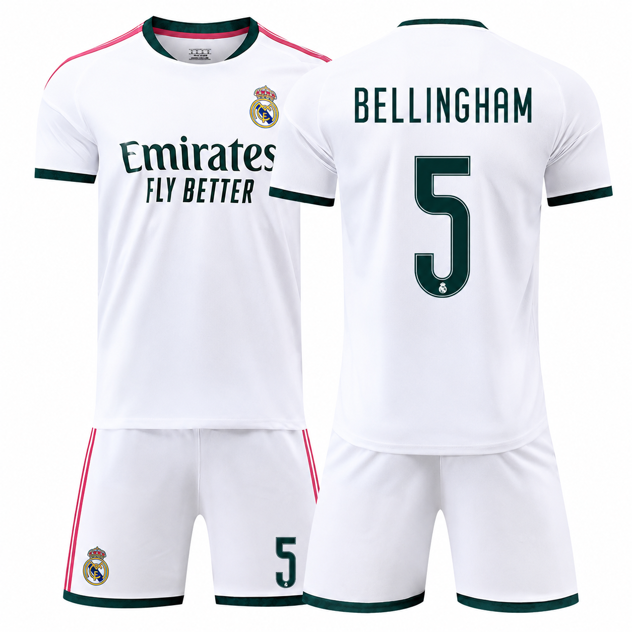 Real Madrid Football Kit – Mbappé, Vinícius, Bellingham