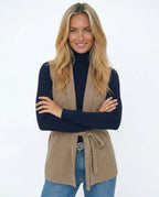 Women's Knit Vest - Sleeveless Cable Pullover