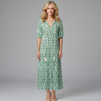 Thea Women's Floral Print Maxi Dress - Relaxed Summer Fit