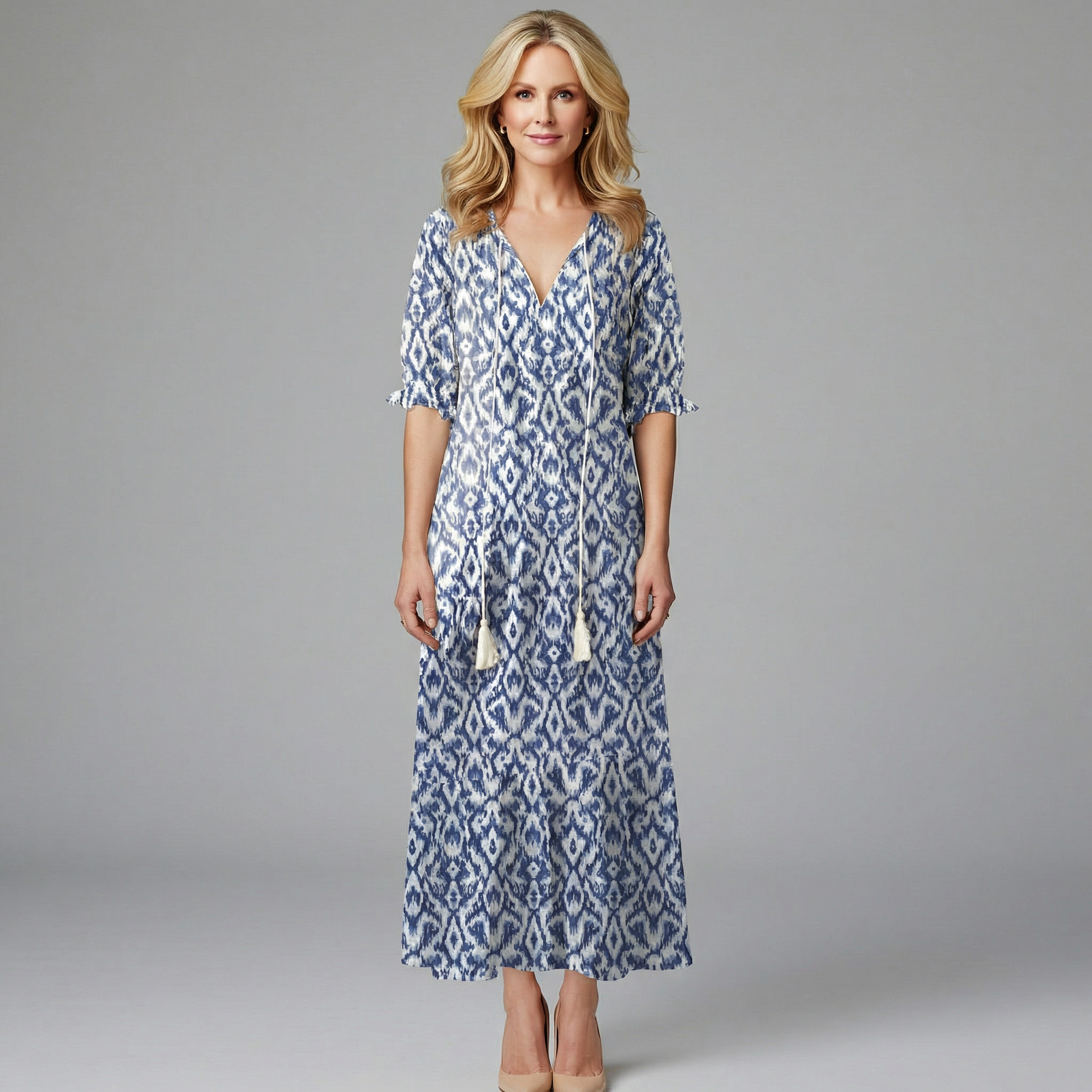 Thea Women's Floral Print Maxi Dress - Relaxed Summer Fit