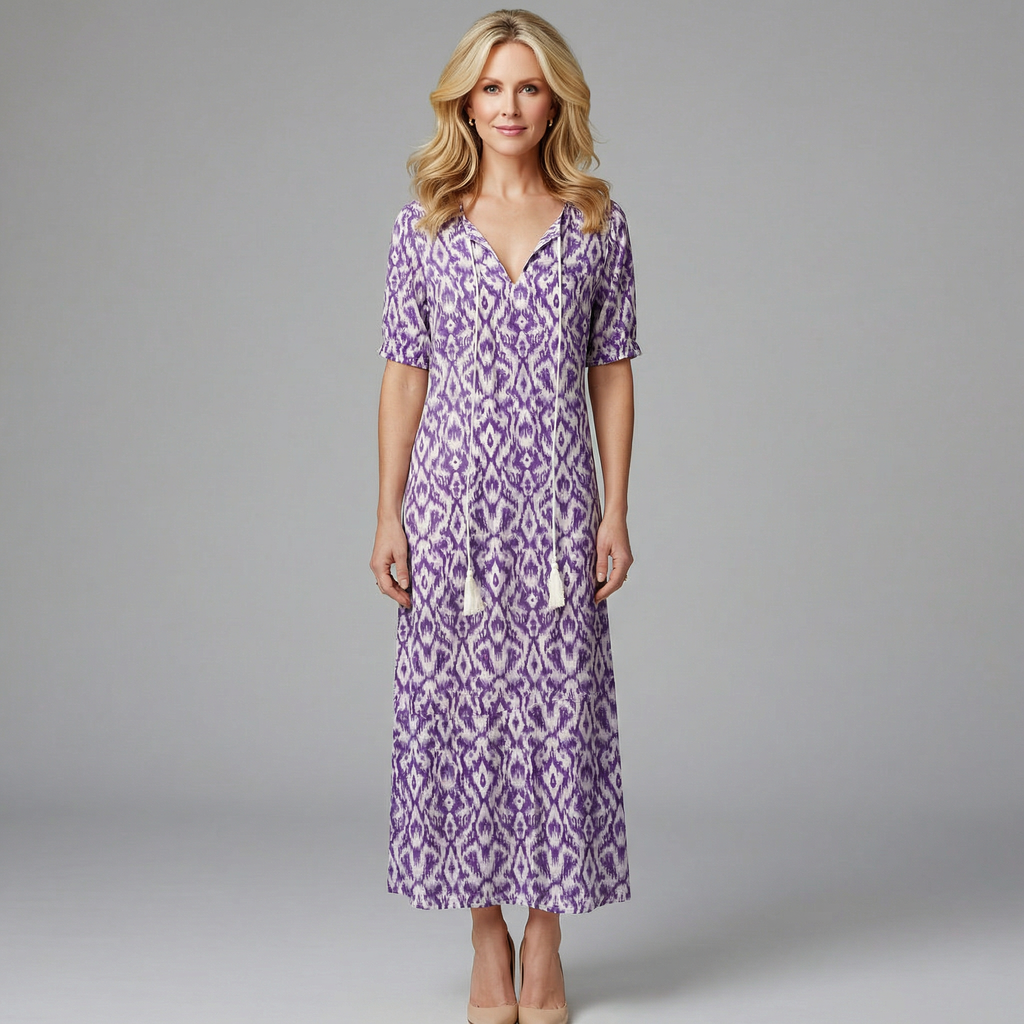 Thea Women's Floral Print Maxi Dress - Relaxed Summer Fit