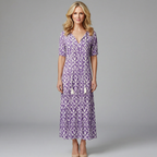 Thea Women's Floral Print Maxi Dress - Relaxed Summer Fit