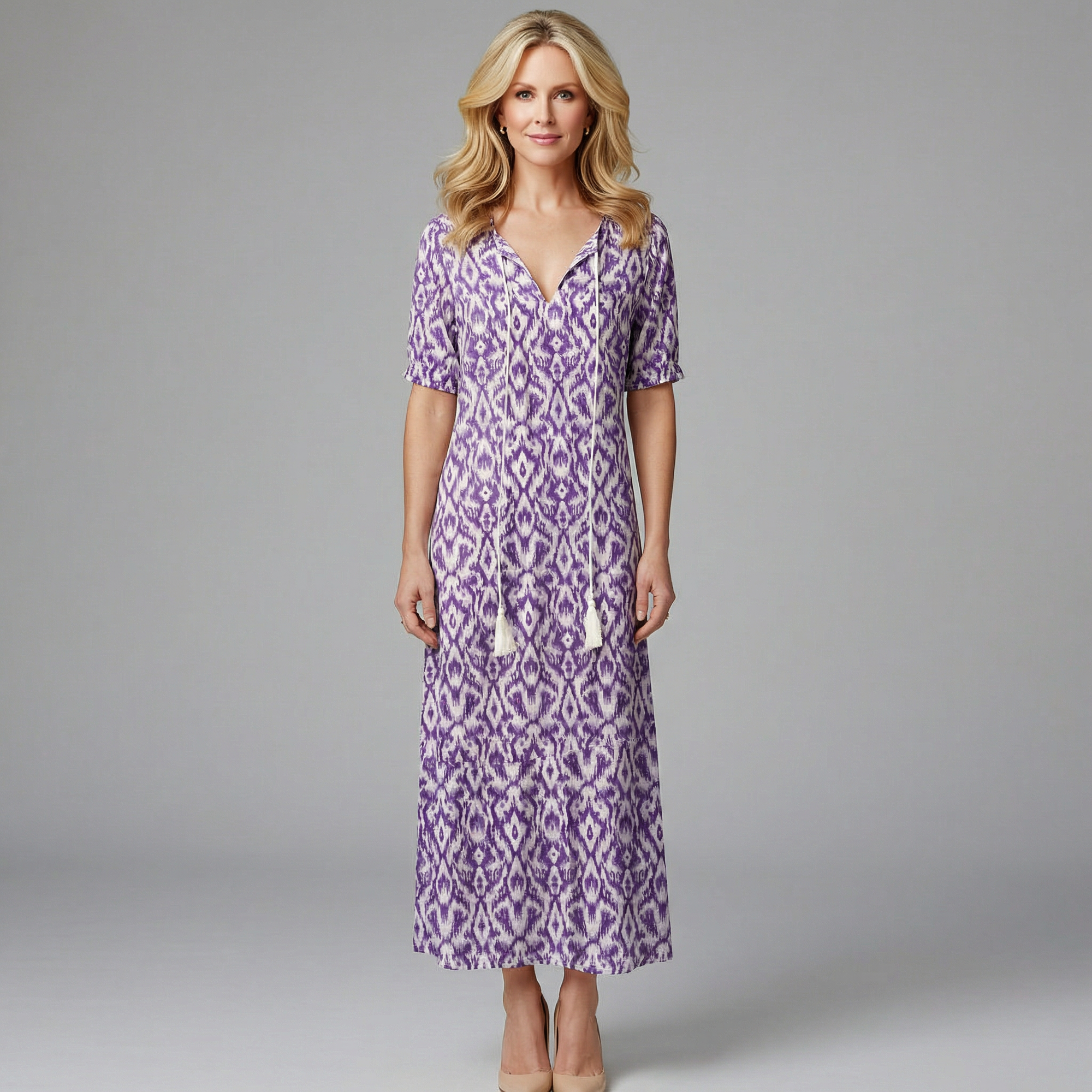 Thea Women's Floral Print Maxi Dress - Relaxed Summer Fit