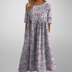 Women's Floral Empire Waist Maxi Dress | Romantic Summer Style
