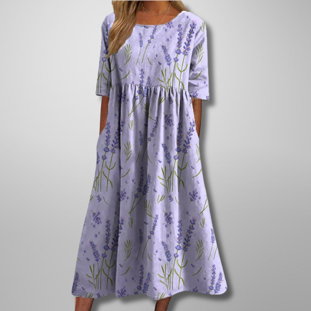 Women's Floral Empire Waist Maxi Dress | Romantic Summer Style