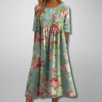 Women's Floral Empire Waist Maxi Dress | Romantic Summer Style