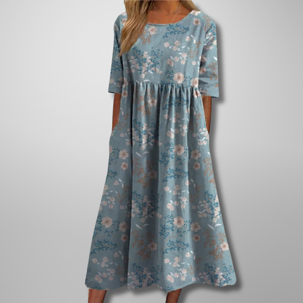 Women's Floral Empire Waist Maxi Dress | Romantic Summer Style