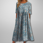 Women's Floral Empire Waist Maxi Dress | Romantic Summer Style