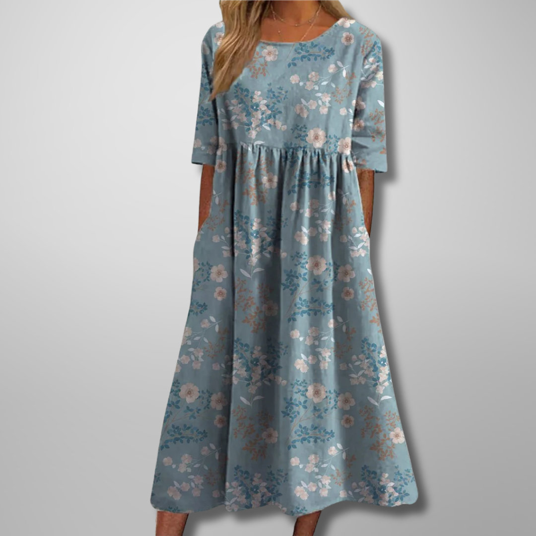 Women's Floral Empire Waist Maxi Dress | Romantic Summer Style