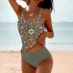 Emmah | Women's One-Piece Swimsuit with Color Block Design