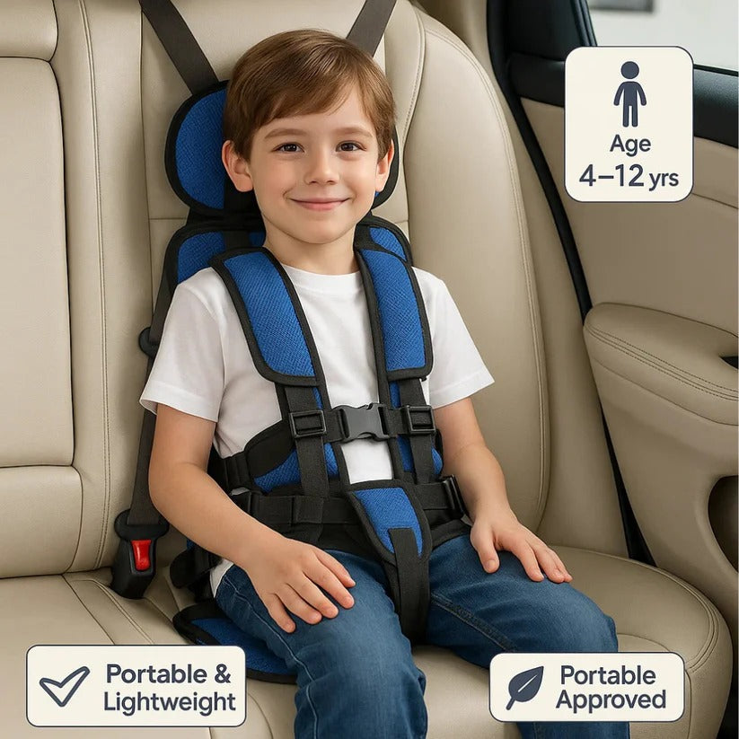 Portable Child Travel Car Seat - Foldable Booster
