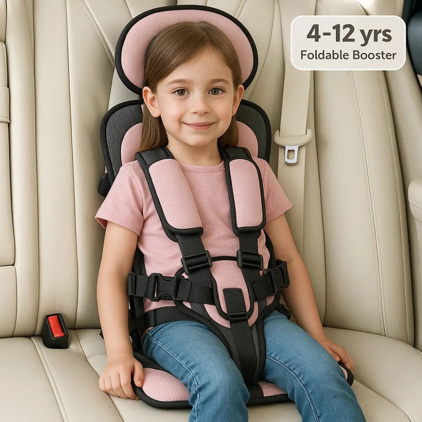 Portable Child Travel Car Seat - Foldable Booster