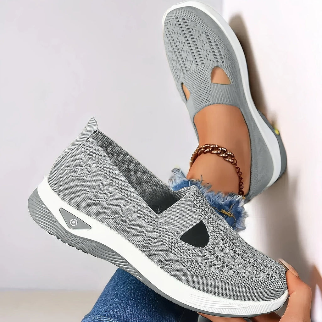 Women's Orthopedic Sneakers - Slip On Walking Trainers