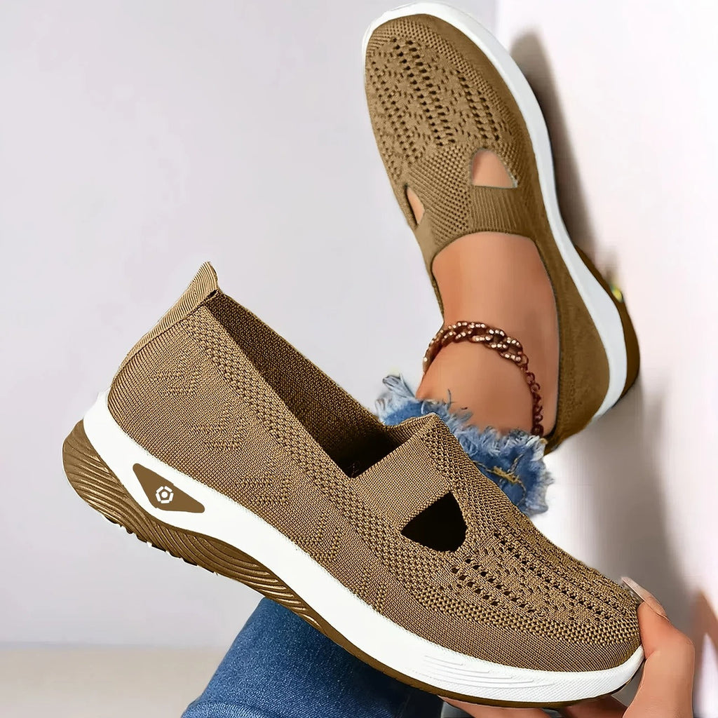 Women's Orthopedic Sneakers - Slip On Walking Trainers