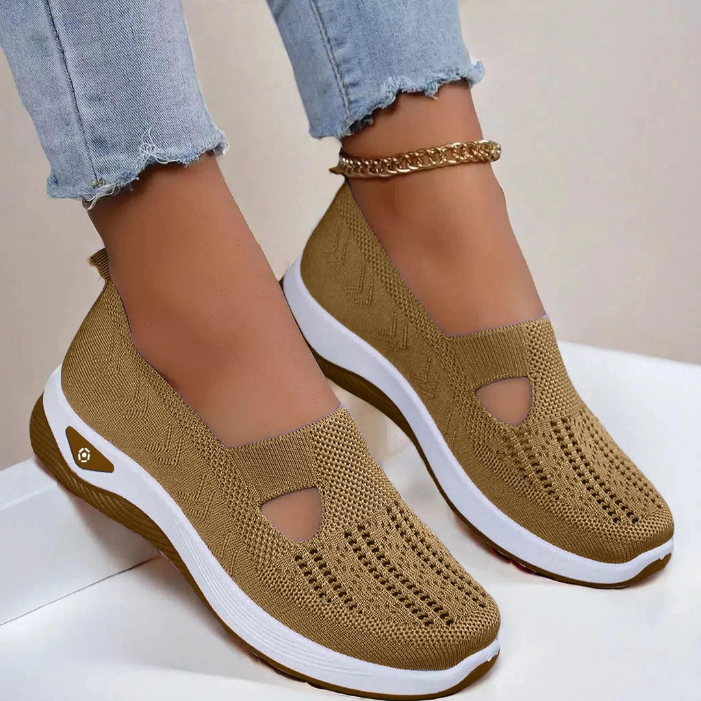 Women's Orthopedic Sneakers - Slip On Walking Trainers