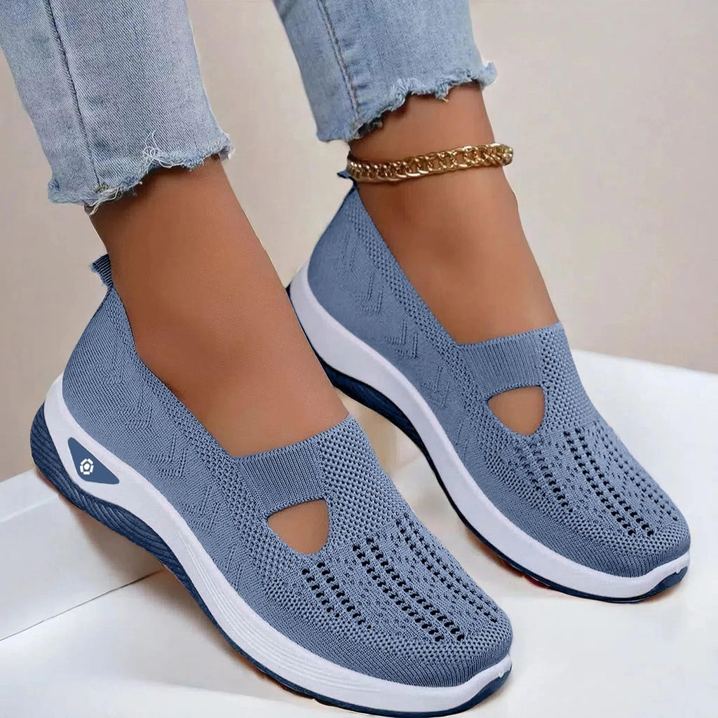 Women's Orthopedic Sneakers - Slip On Walking Trainers