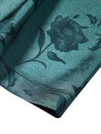 Men's Dark Floral Shirt - Black Rose Print Button Up