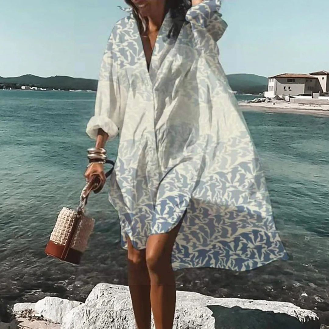 Alicia | Women's Casual Button-Down Shirt Dress