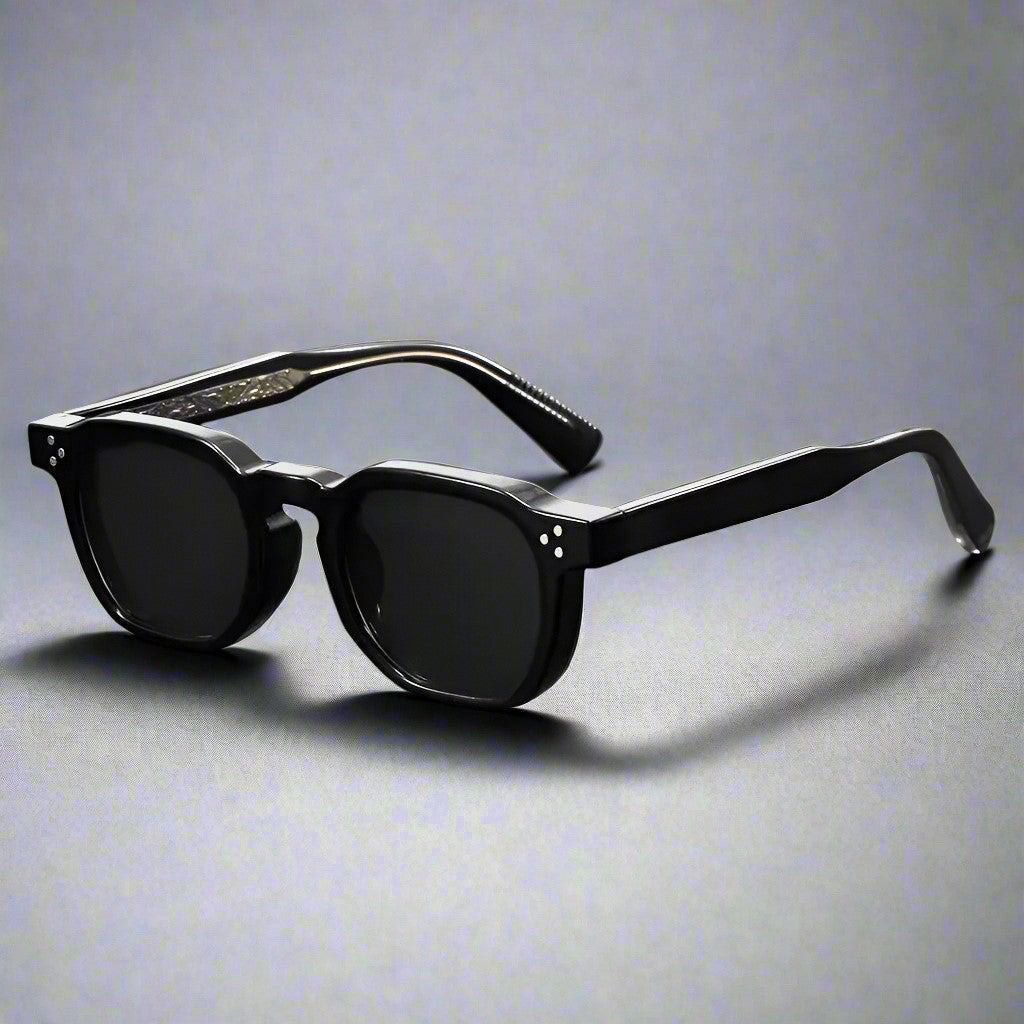 Men's Squared Sunglasses - Sculpted Temple Frames