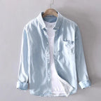 Men's Denim Button Up Shirt - Rugged Western Shirt