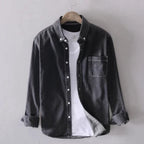 Men's Denim Button Up Shirt - Rugged Western Shirt