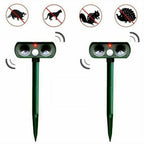 Solar Animal Repeller - Ultrasonic Garden Pest Control
