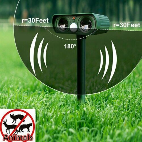 Solar Animal Repeller - Ultrasonic Garden Pest Control