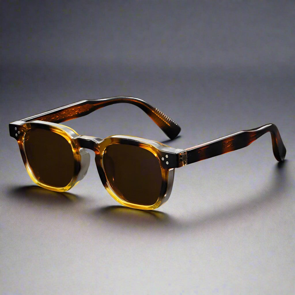 Men's Squared Sunglasses - Sculpted Temple Frames