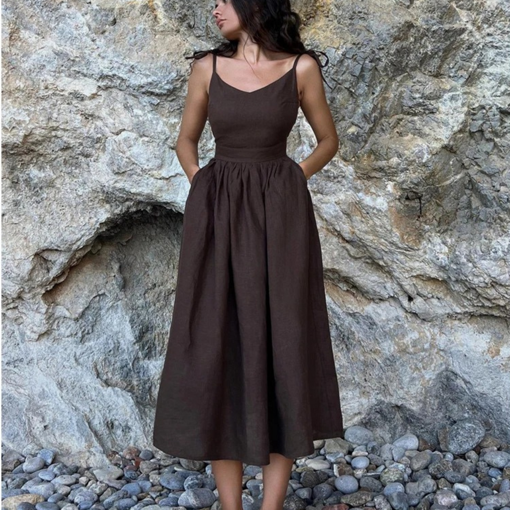 Women's Sleeveless A-Line Maxi Dress | Elegant Flowing Summer Style