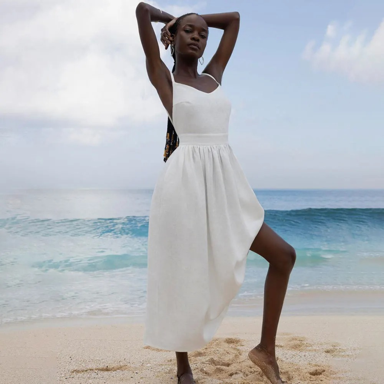 Women's Sleeveless A-Line Maxi Dress | Elegant Flowing Summer Style