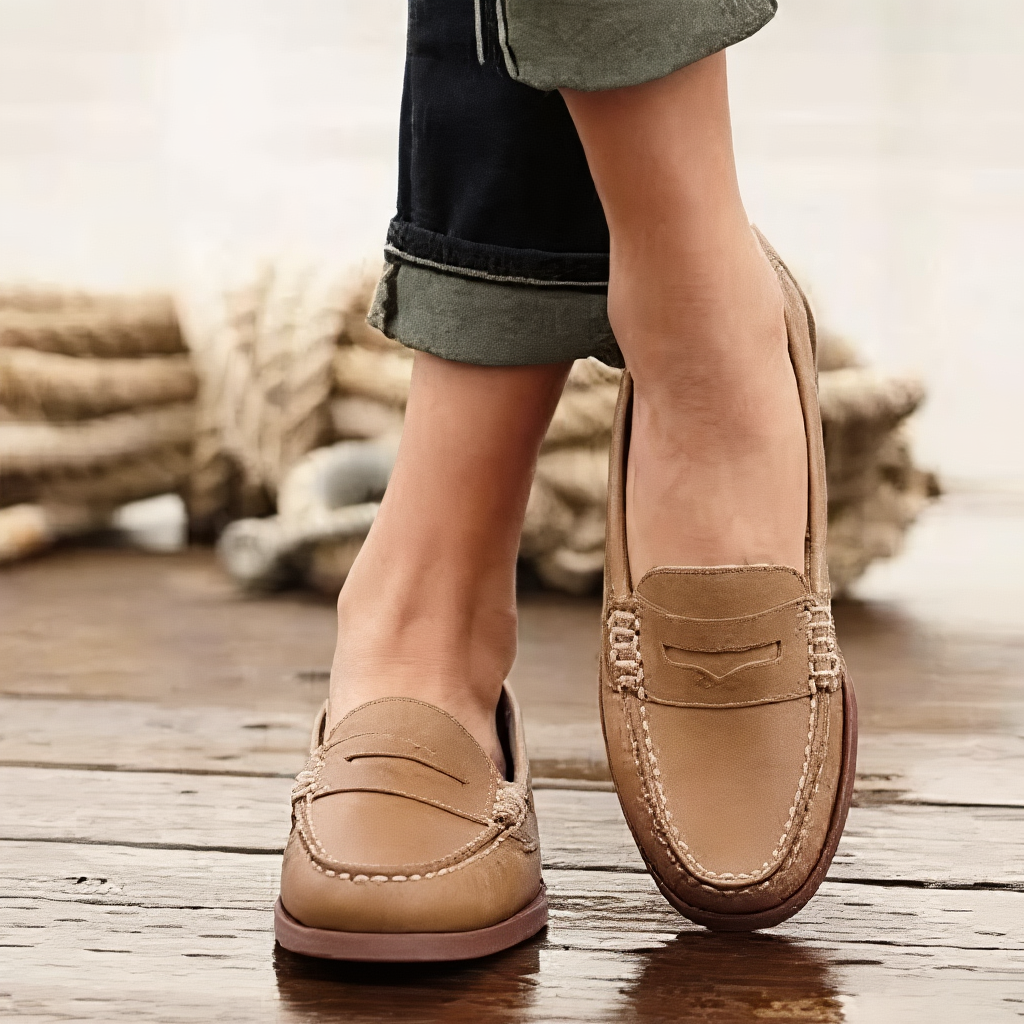 Women's Comfort Loafers - Cushioned Arch Support Flats