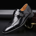 Men's Monk Strap Loafer - Cushioned Buckle Dress Shoe