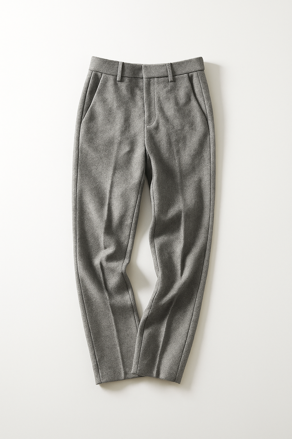 Women's Wool Trousers - Tailored High Waist Pants